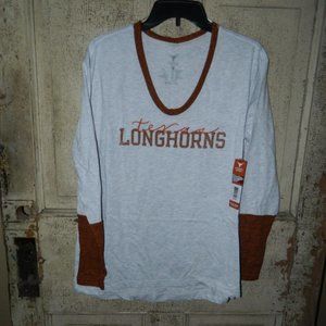 University of Texas Authentic Apparel Women's Texas Eleanor L/S Tee Sz L (R-16)